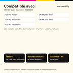 Imprimantes compatibles avec OKI 760 Toner Cyan compatible équivalent à 45396303