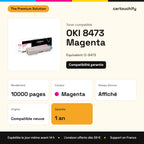 OKI 8473 Toner Magenta compatible équivalent à 45862820 : caractéristiques