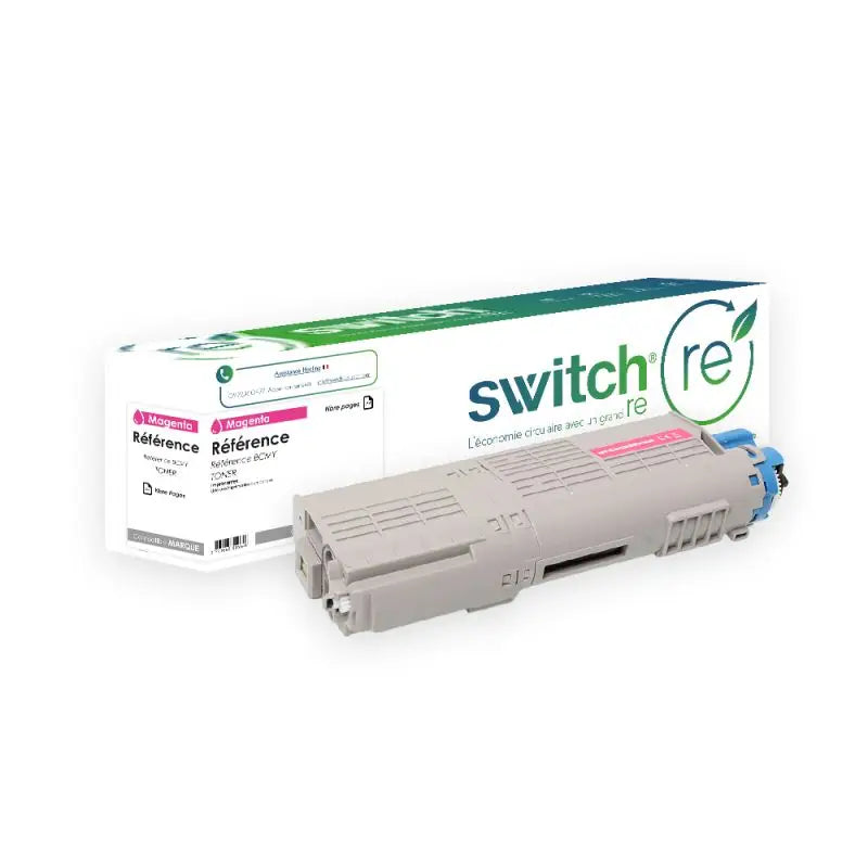 Oki 853 Toner Magenta remanufacturé équivalent à 45862838 · Switch RE