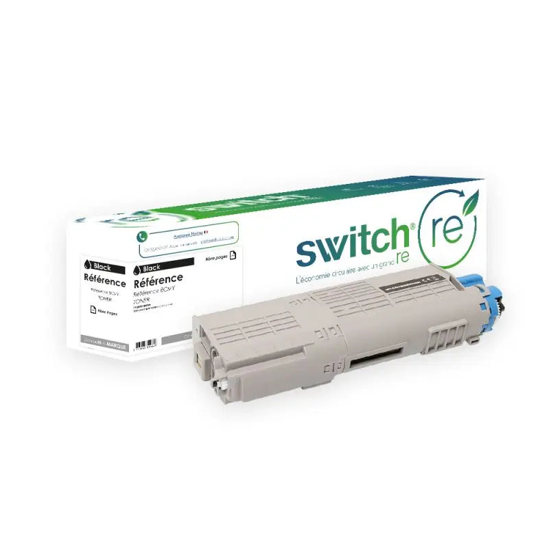 Oki 853 Toner Noir remanufacturé équivalent à 45862840 · Switch RE