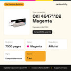 OKI 46471102 Toner Magenta compatible : caractéristiques
