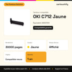 OKI C712 Tambour Jaune compatible équivalent à 46507413 : caractéristiques