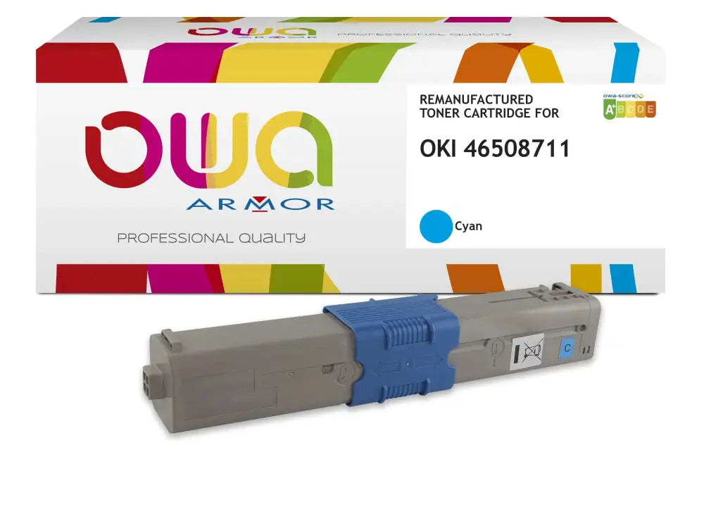OKI 46508711 - Cartouche laser compatible - haute capacité - Cyan - Toner remanufacturé OWA