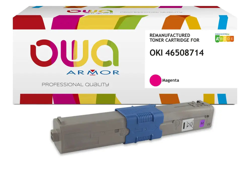 OKI 46508714 - Cartouche laser compatible - Magenta - Toner remanufacturé OWA