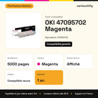OKI 47095702 Toner Magenta compatible : caractéristiques