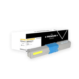 OKI C301 Toner Jaune compatible équivalent à 44973533