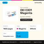 OKI C301 Toner Magenta compatible équivalent à 44973534 · Switch : caractéristiques
