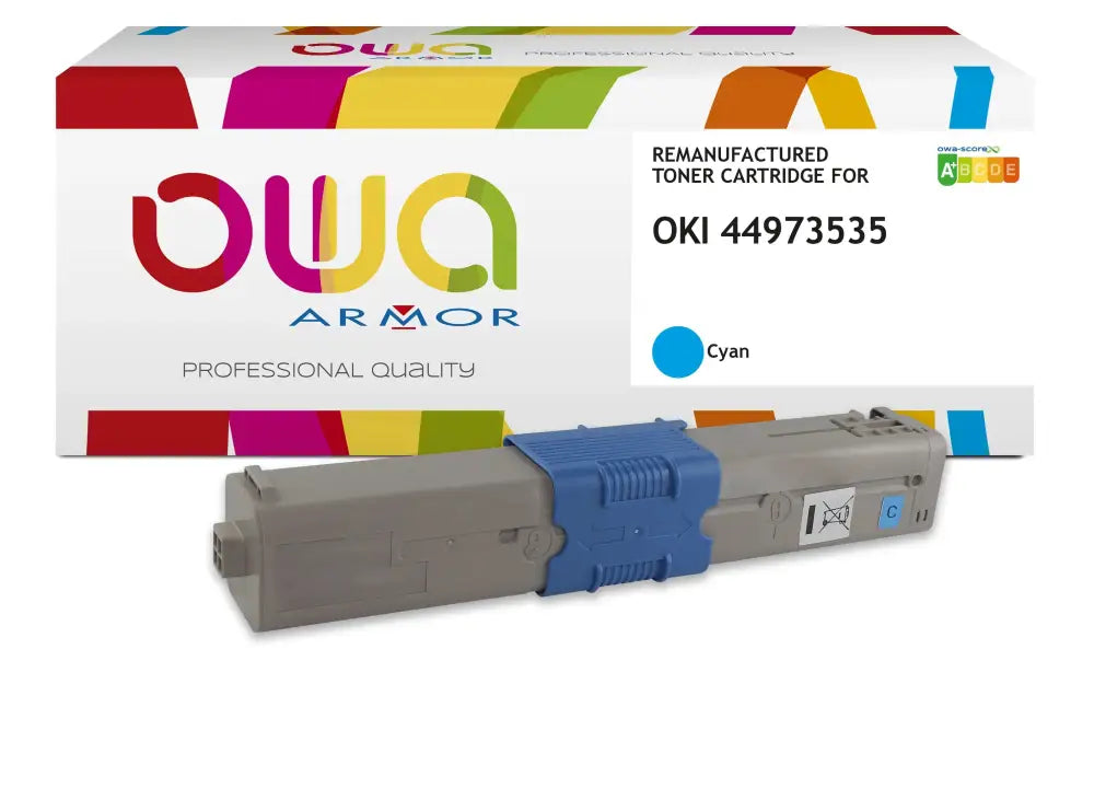 OKI C301 - Cartouche laser compatible - Cyan - Toner remanufacturé OWA