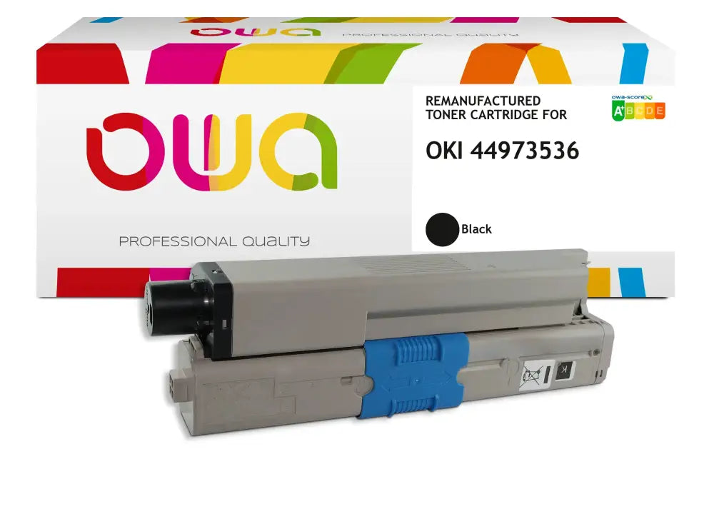OKI C301 - Cartouche laser compatible - Noir - Toner remanufacturé OWA