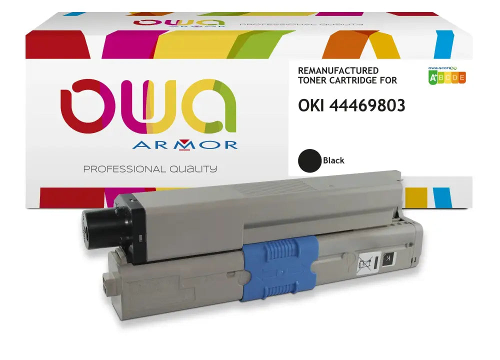 OKI C310 - Cartouche laser compatible - Noir - Toner remanufacturé OWA