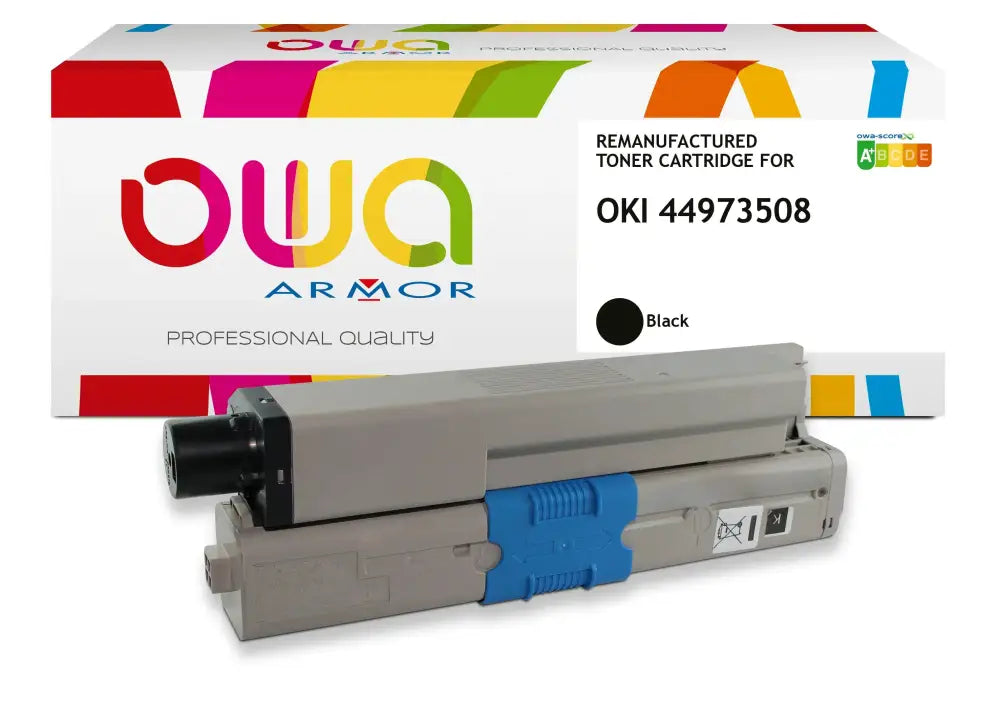 OKI C531 - Cartouche laser compatible - haute capacité - Noir - Toner remanufacturé OWA