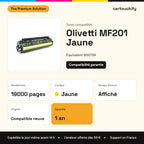Olivetti MF201 Toner Jaune compatible équivalent à B00728 : caractéristiques