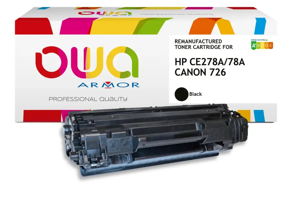 OLYMPIA 0726 HP CE278A Jumbo - Cartouche laser compatible - extra haute capacité - Noir - Toner remanufacturé OWA
