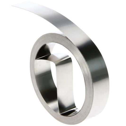 DYMO Ruban en acier inoxydable, 12 mm x 6,4 m