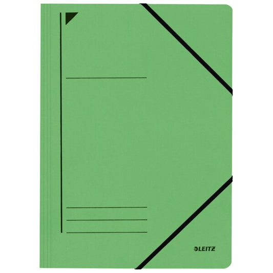 LEITZ Chemise à élastique, format A4, carton, vert - Cartouchify