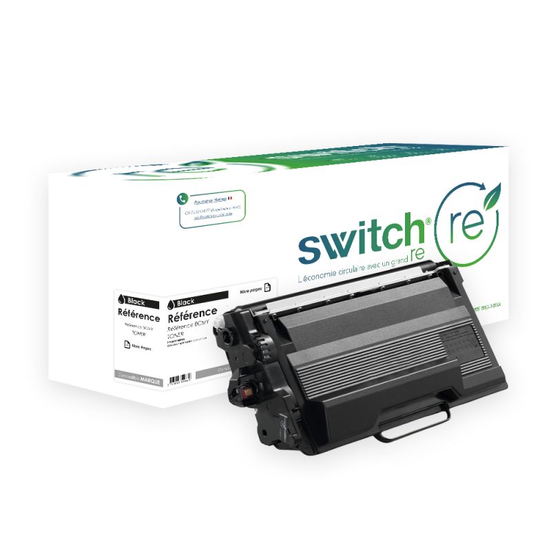 Brother TN3600XL, TN-3600XL — Toner Noir remanufacturé · Switch RE
