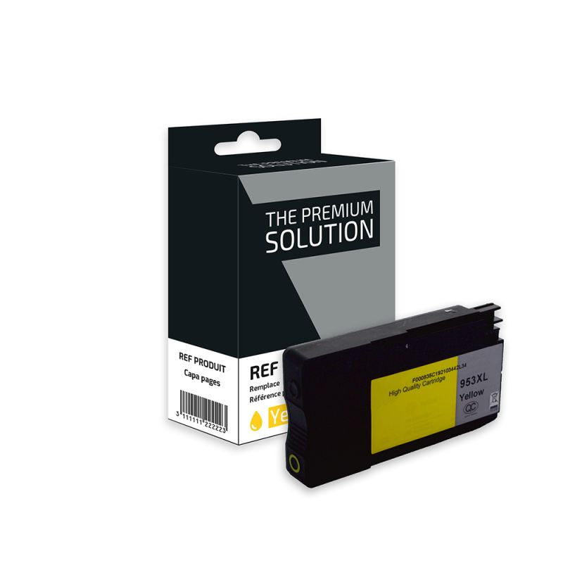 HP 953XL F6U18AE, Cartouche Jaune compatible - remanufacturé The Premium Solution