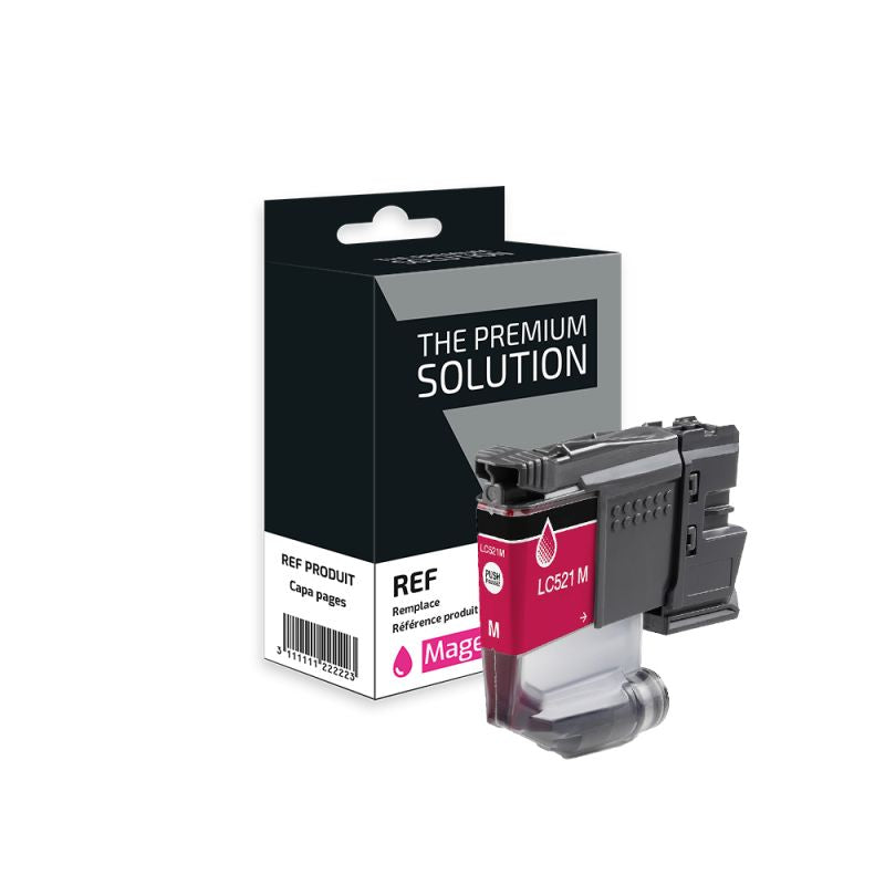 Brother LC521VAL, Cartouche Magenta compatible - The Premium Solution