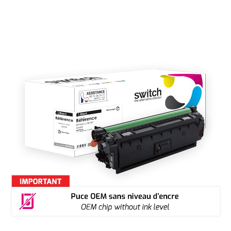HP 212A, W2120A — Toner Noir compatible · Switch