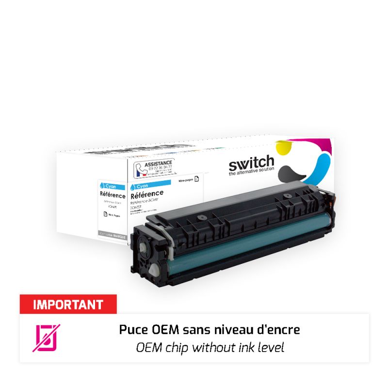 Canon 067H 5105C002 toner puce OEM — Toner Cyan compatible · Switch
