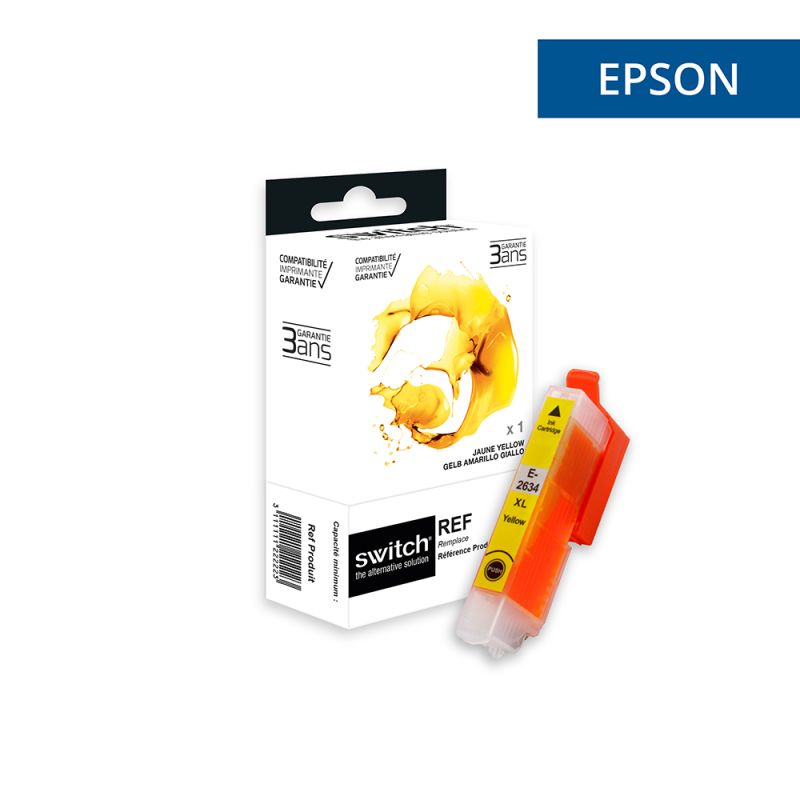Epson 26XL T2634 - OURS POLAIRE — Cartouche Jaune compatible · Switch