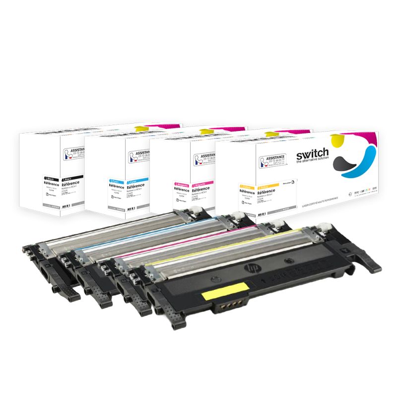 HP 117A — Toner Pack 4 Couleurs compatible · Switch