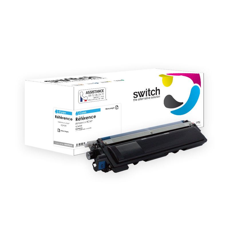 Brother PRO TN-210, 240, 230, 290 — Toner Cyan compatible · Switch