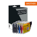 Brother LC980/LC1100, Cartouche Pack 4 + 1 Offerte compatible - The Premium Solution