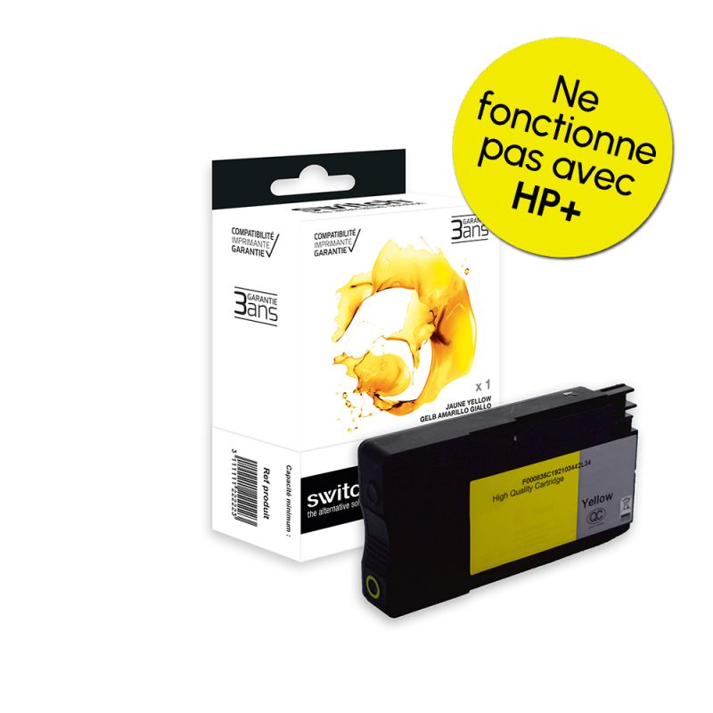 HP 937e — Cartouche Réservoir Jaune compatible · Switch