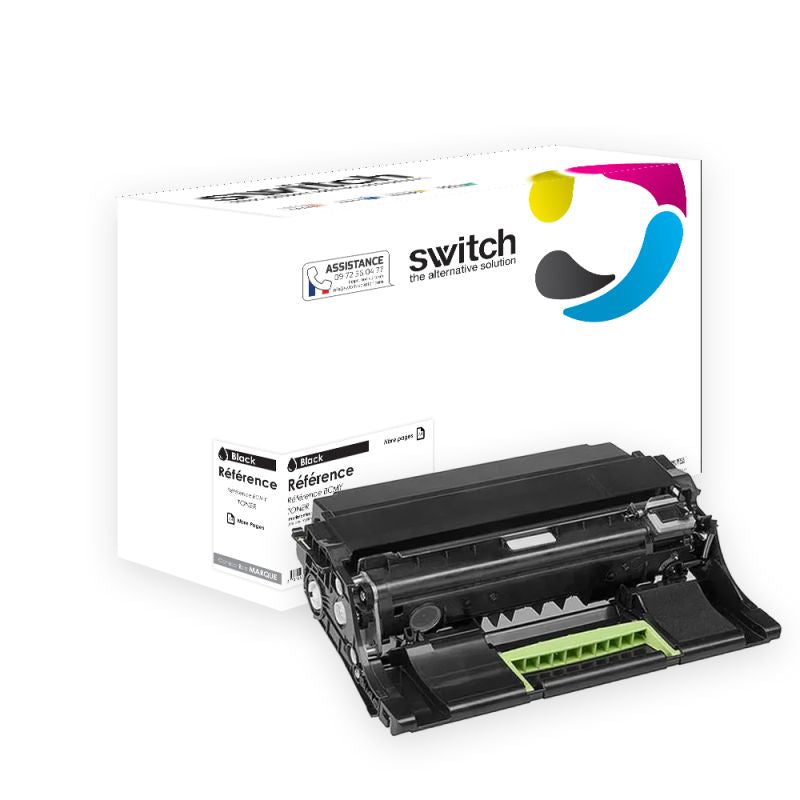 Lexmark 500Z, 50F0Z00 — Tambour Noir compatible · Switch