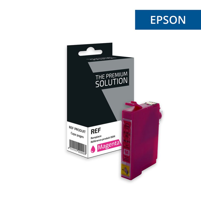 Epson 18XL T1813 - PAQUERETTE, Cartouche Magenta compatible - The Premium Solution