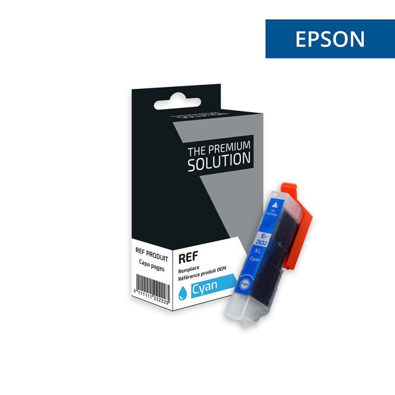 Epson 26XL T2632 - OURS POLAIRE, Cartouche Cyan compatible - The Premium Solution