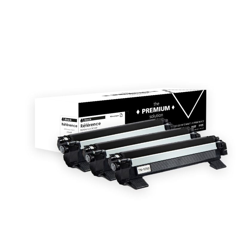 Brother TN-1050, Toner Pack 3 Noir compatible - The Premium Solution