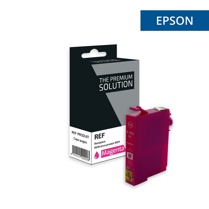 Epson T502XL - JUMELLES, Cartouche Magenta compatible - The Premium Solution
