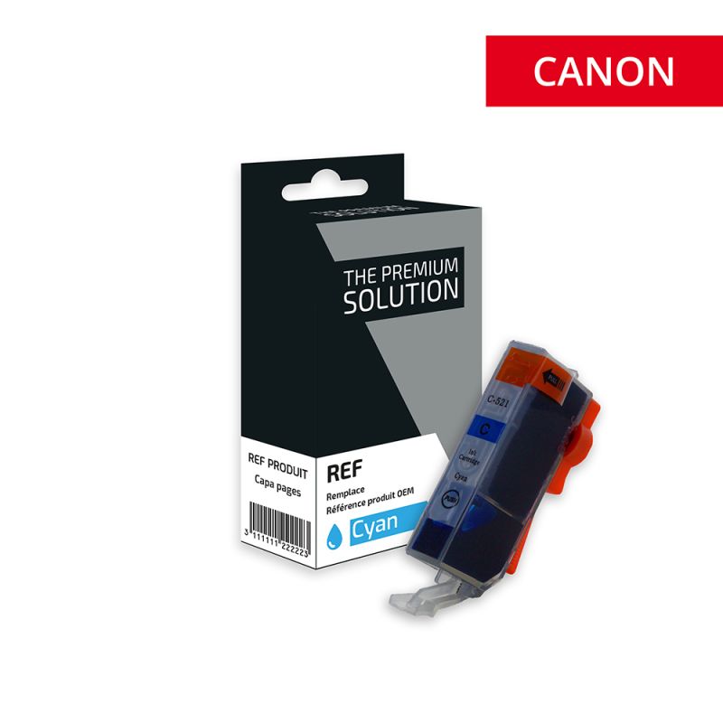 Canon CLI-521 2934B001, Cartouche Cyan compatible - The Premium Solution