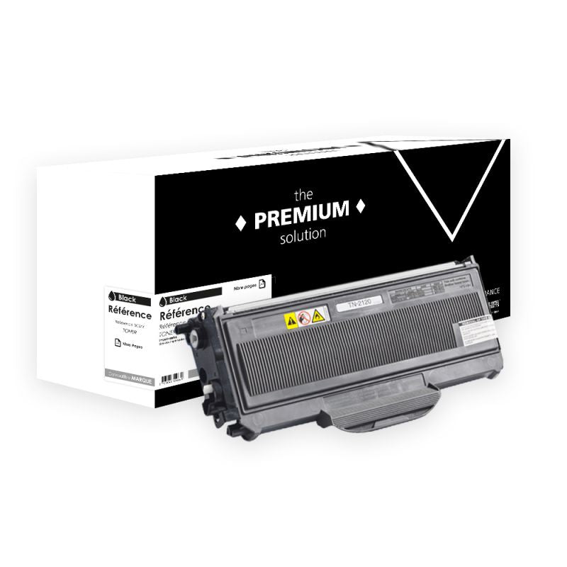 Brother TN-330 2110 2115 2135 LT2822 TN-360 2120 2125 2150 2175 LT2822H, Toner Noir compatible - The Premium Solution