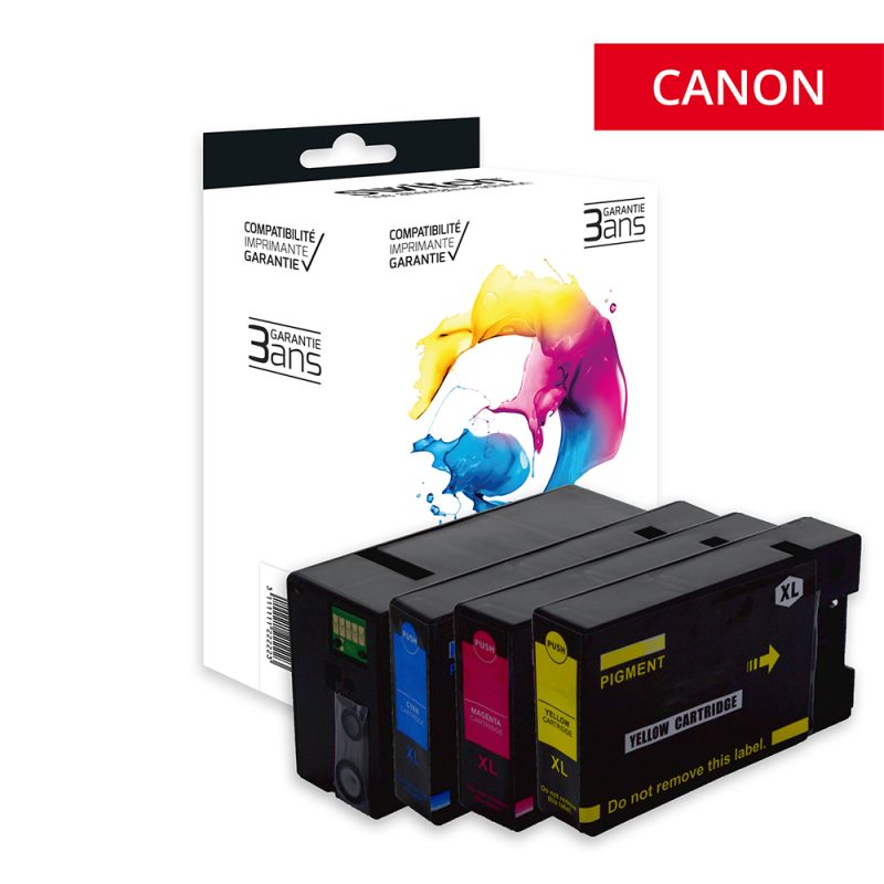 Canon 2500XL — Cartouche Pack 4 Couleurs compatible · Switch