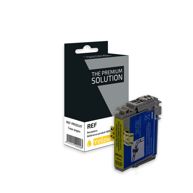 Epson 603XL - Etoile de mer, Cartouche Jaune compatible - The Premium Solution