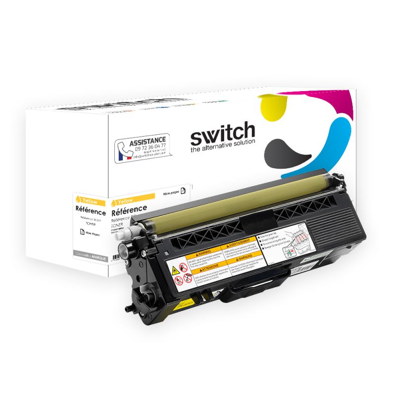Brother TN-115, 135, 155, 175, 195 — Toner Jaune compatible · Switch