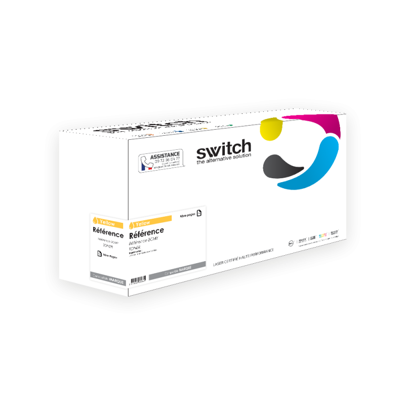 HP W9062MC — Toner Jaune compatible · Switch