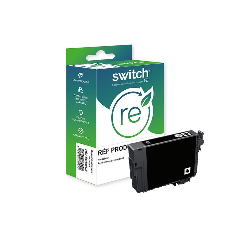 Epson 603XL, C13T03A14010 — Cartouche Noir remanufacturé · Switch RE