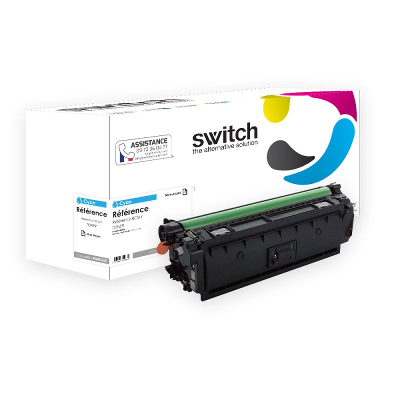 HP 654A, CF331A, 654X — Toner Cyan compatible · Switch