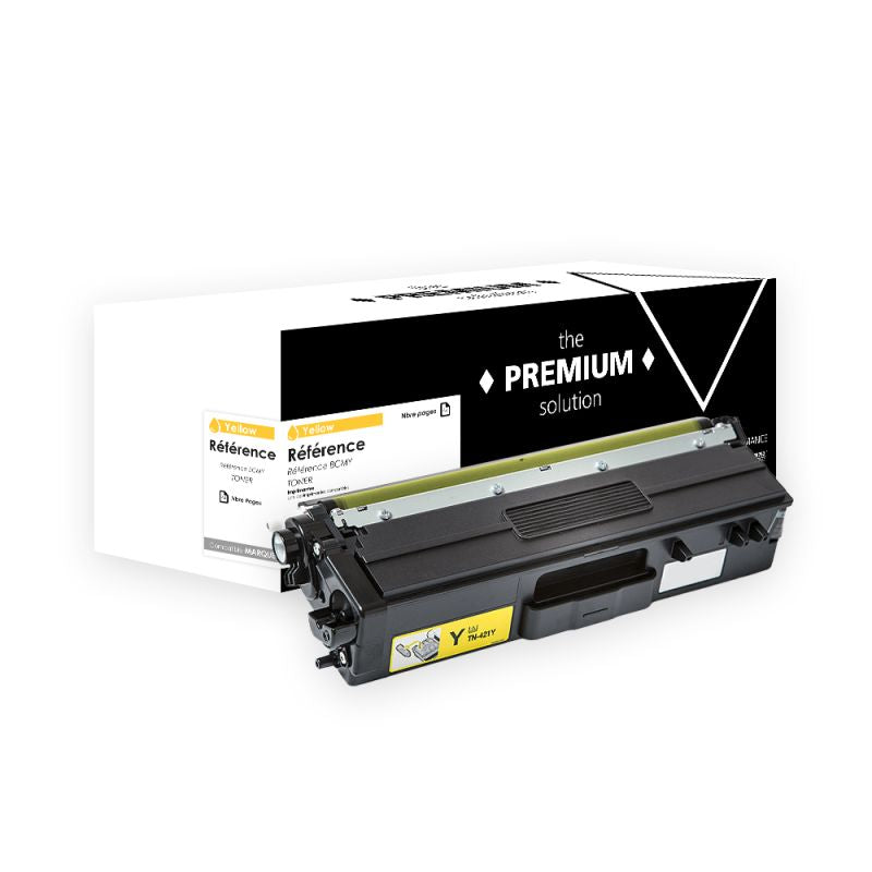 Brother TN421, Toner Jaune compatible - The Premium Solution