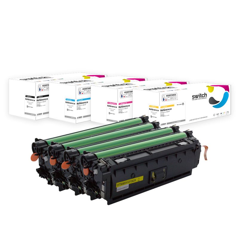 HP 117A — Toner Pack 4 Couleurs compatible · Switch