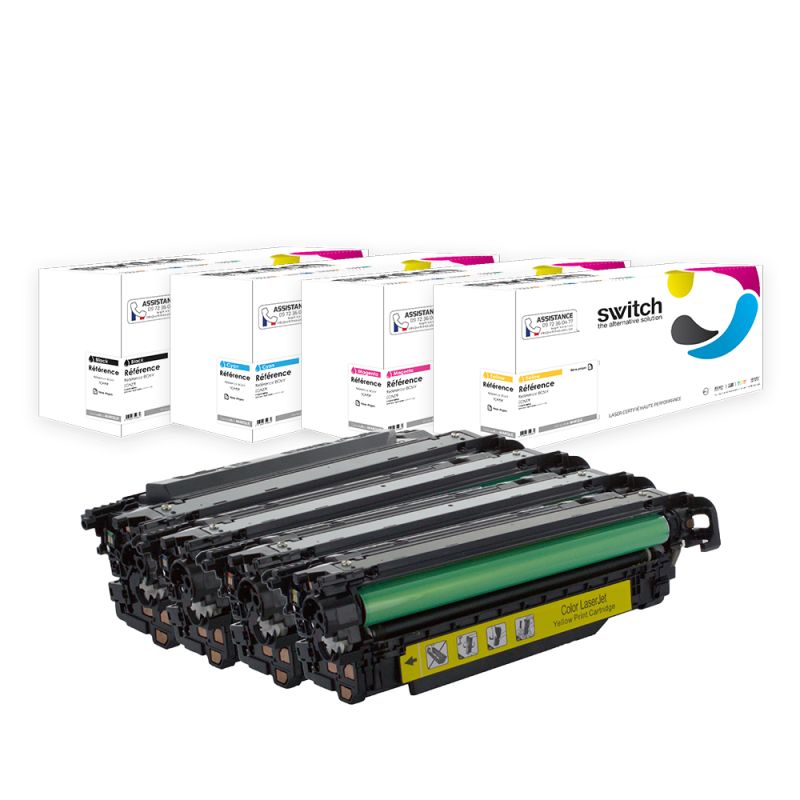 HP 507A 507X — Toner Pack 4 Couleurs compatible · Switch