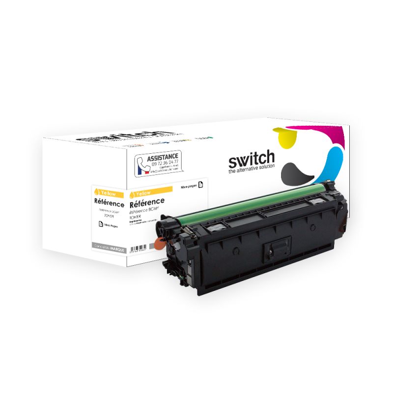 HP 212A, W2122A — Toner Jaune compatible · Switch