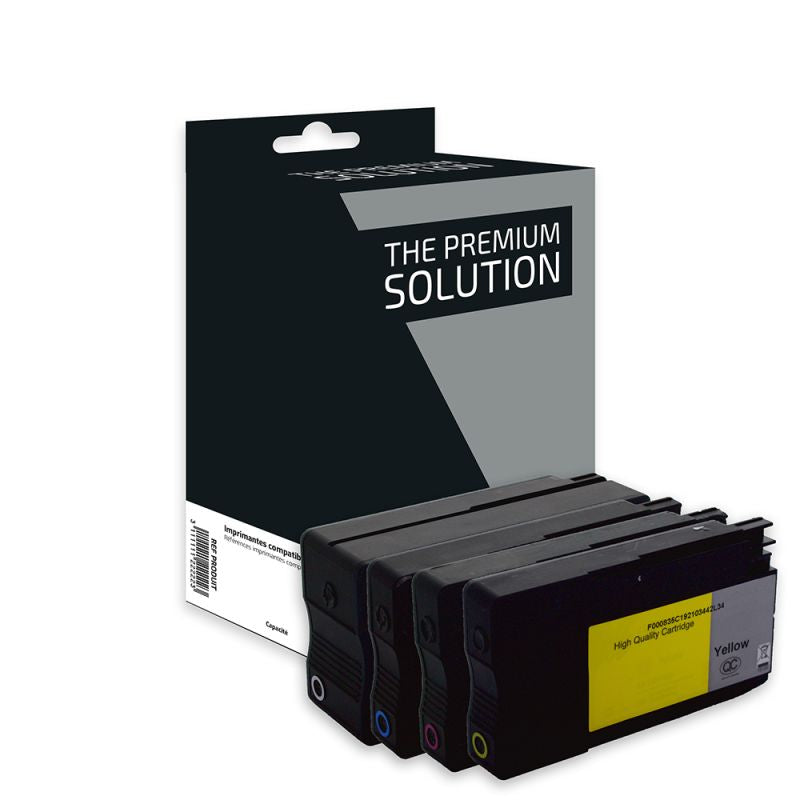 HP 963XL 3YP35AE, Cartouche Pack 4 couleurs compatible - remanufacturé The Premium Solution