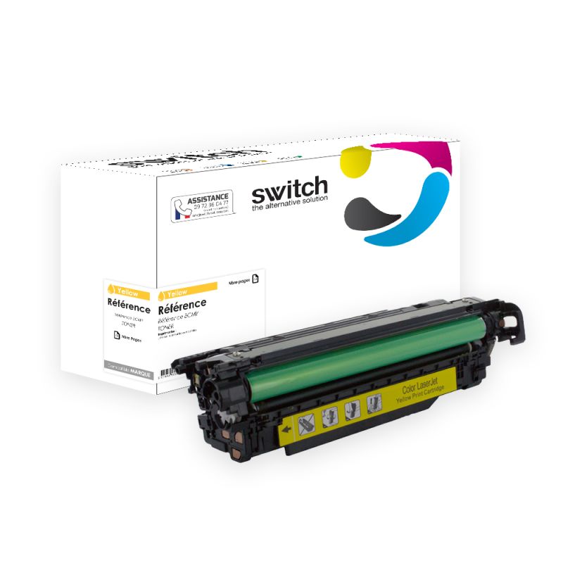HP CE402A - 507A — Toner Jaune compatible · Switch