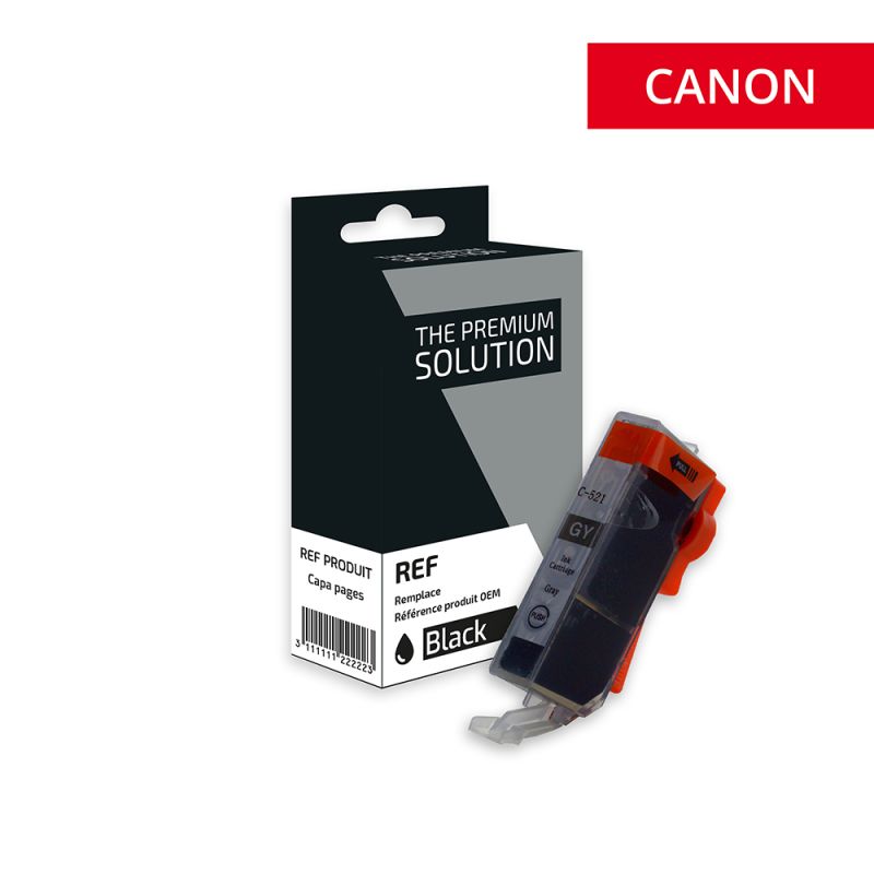Canon CLI-521 2937B001, Cartouche Grey compatible - The Premium Solution