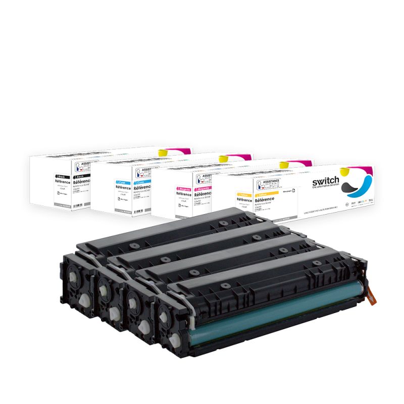 Canon 045H — Toner Pack 4 Couleurs compatible · Switch